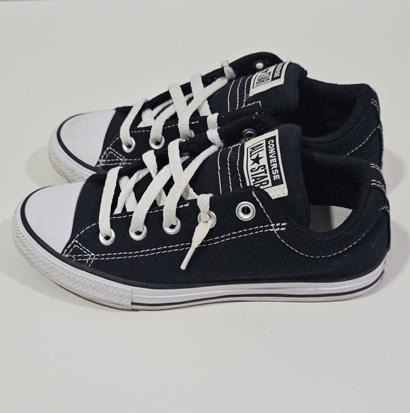 Converse Chuck Taylor All Star High Street Low Top Sneakers Size 3 Black White - Picture 4 of 9